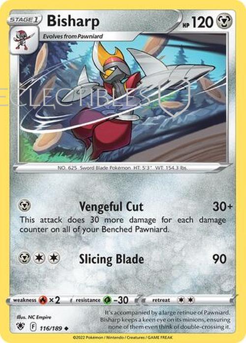 Pokemon Astral Radiance 116/189 Bisharp  Reverse Holo