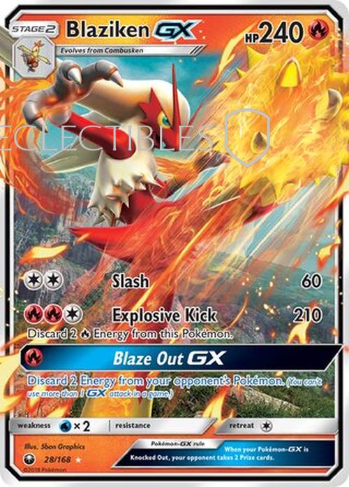 Pokemon Celestial Storm 028/168 Blaziken GX
