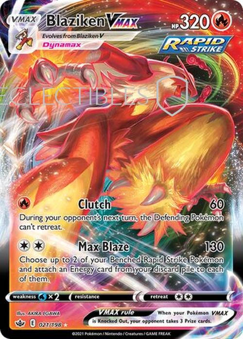 Pokemon Chilling reign 021/198 Blaziken VMAX