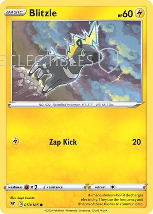Pokemon Vivid Voltage 053/185 Blitzle Reverse Holo