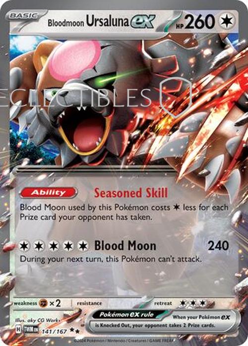 Pokemon Twilight Masquerade 141/167 Bloodmoon Ursaluna ex