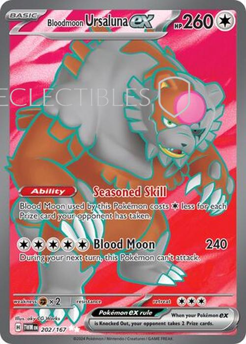 Pokemon Twilight Masquerade 202/167 Bloodmoon Ursaluna ex