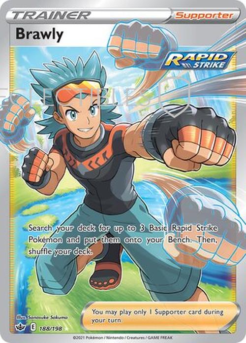 Pokemon Chilling reign 188/198 Brawly