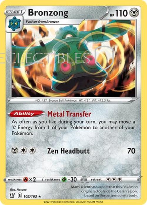 Pokemon Battle Styles 102/163 Bronzong Holo