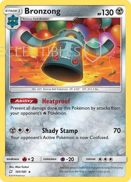 Pokemon Team up 101/181 Bronzong Reverse Holo