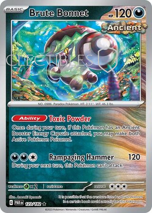 Pokemon Paradox Rift 123/182 Brute Bonnet  Holo