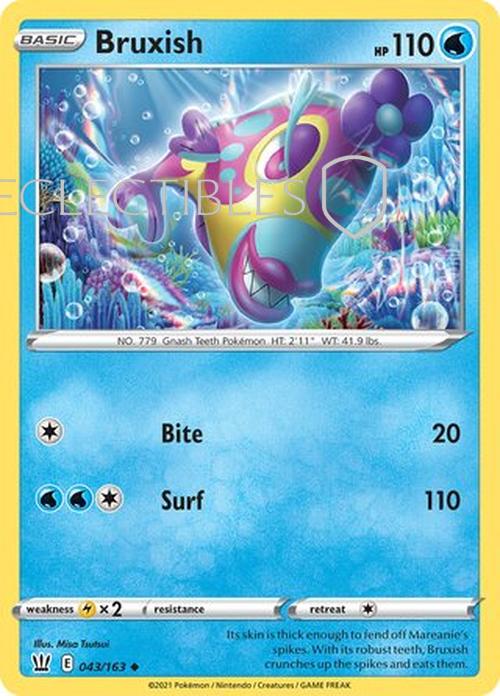 Pokemon Battle Styles 043/163 Bruxish  Reverse Holo