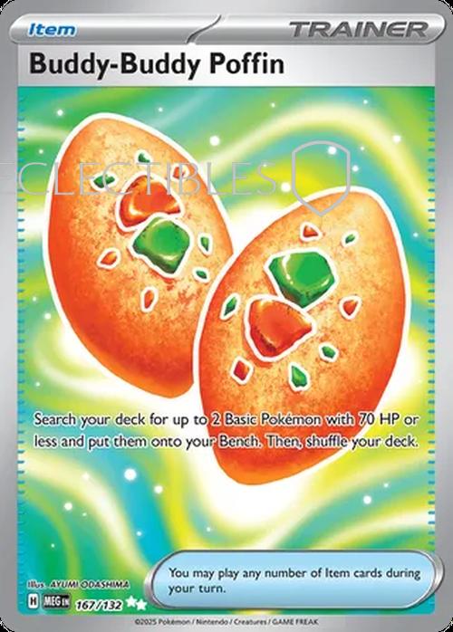 Pokemon Mega Evolutions 167/132 Buddy Buddy Poffin 