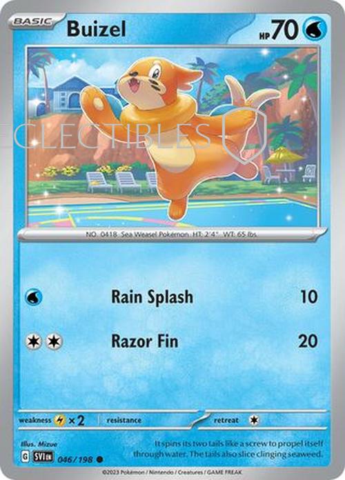 Pokemon Scarlet & Violet 046/198 Buizel  Reverse Holo