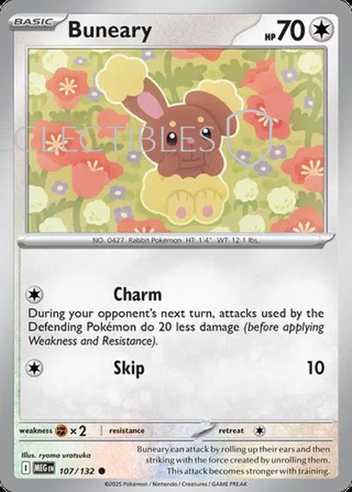 Pokemon Mega Evolutions 107/132 Buneary  Reverse Holo