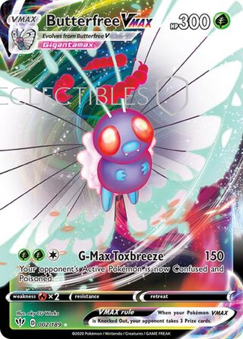 Pokemon Darkness Ablaze 002/189 Butterfree VMAX