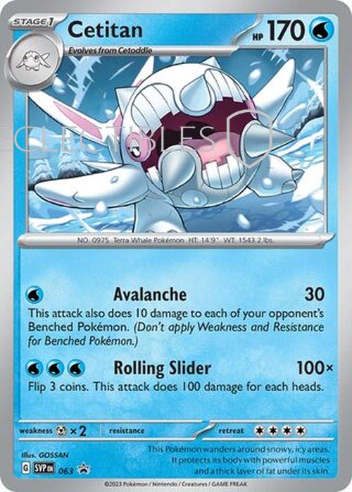 Pokemon SV Black Star Promos SV 063 Cetitan