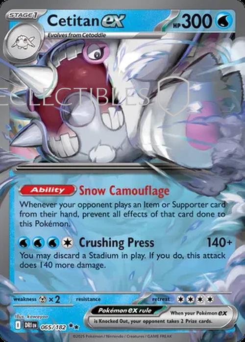 Pokemon Destined Rivals 065/182 Cetitan ex