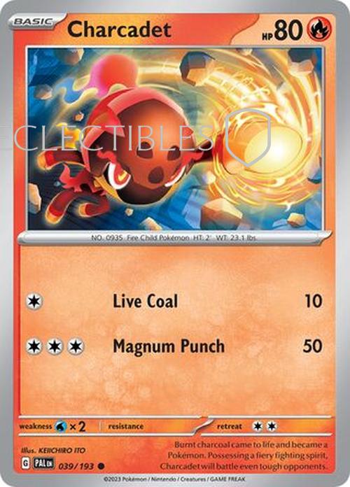 Pokemon Paldea Evolved  039/193 Charcadet  Reverse Holo
