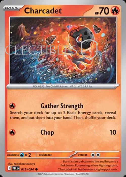 Pokemon Phantasmal Flames 019/094 Charcadet  Reverse Holo