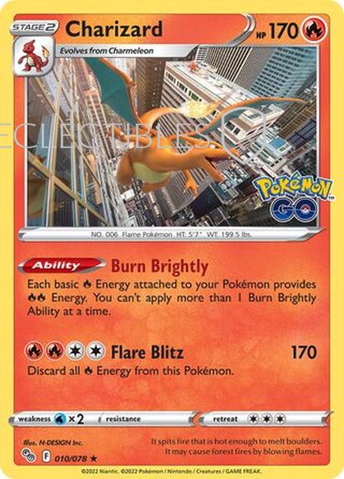 Pokemon Go 010/078 Charizard  Holo