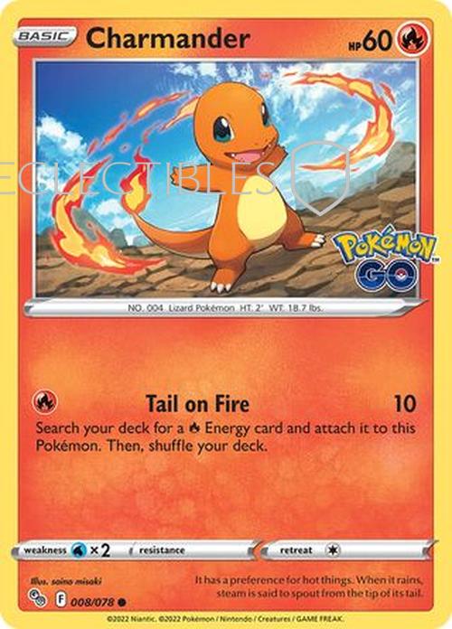 Pokemon Go 008/078 Charmander  Reverse Holo