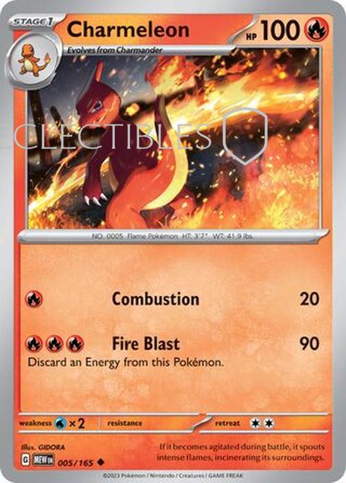 Pokemon Scarlet & Violet 151 005/165 Charmeleon  Reverse Holo
