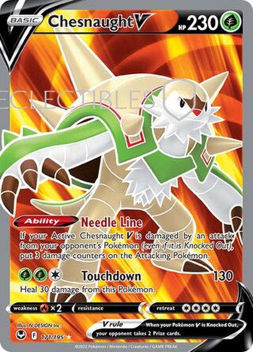 Pokemon Silver Tempest 171/195 Chesnaught V