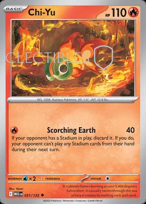 Pokemon Mega Evolutions 031/132 Chi Yu  Reverse Holo