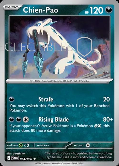 Pokemon Perfect Order 054/88 Chien Pao  Reverse Holo