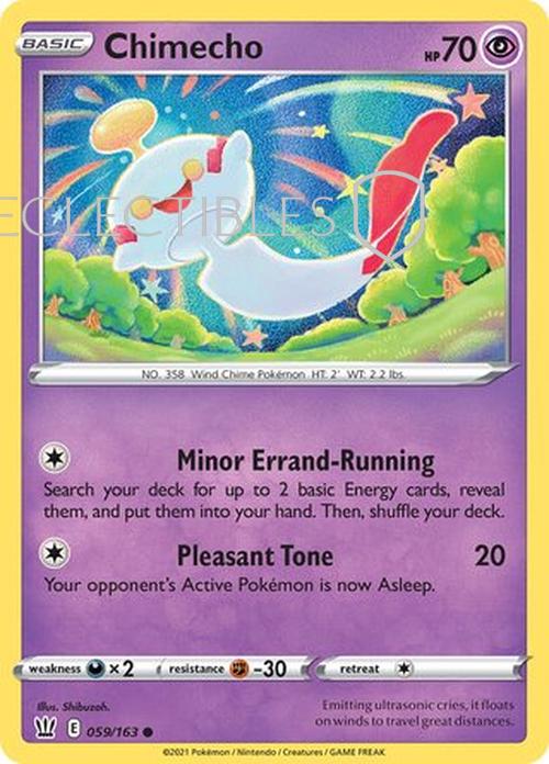 Pokemon Battle Styles 059/163 Chimecho  Reverse Holo