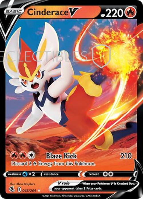 Pokemon Fusion Strike 043/264 Cinderace V