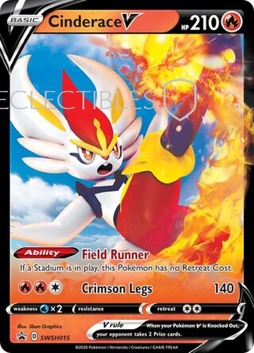 Pokemon SWSH Black Star Promos SWSH 015 Cinderace V