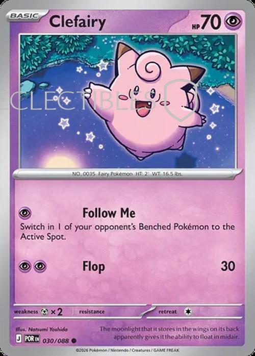 Pokemon Perfect Order 030/88 Clefairy  Reverse Holo
