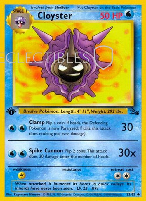 Pokemon Fossil 32/62 Cloyster