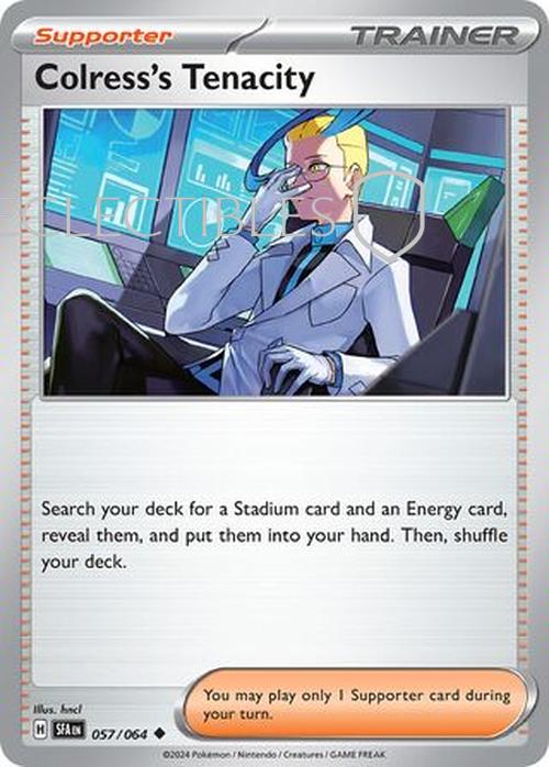Pokemon Shrouded Fable 057/064 Colress Reverse Holo