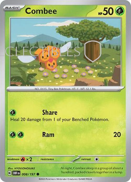 Pokemon Obsidian Flame 008/197 Combee  Reverse Holo