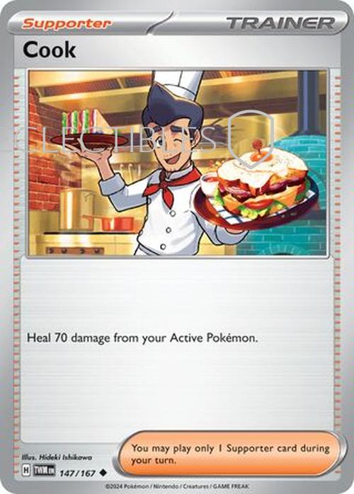 Pokemon Twilight Masquerade 147/167 Cook  Reverse Holo
