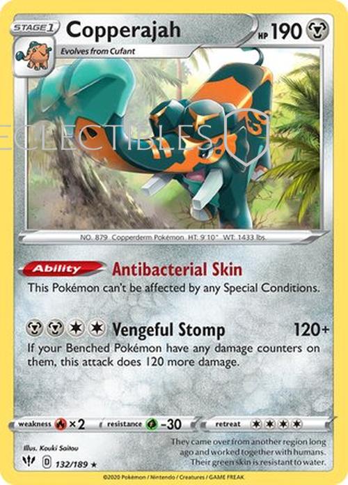 Pokemon Darkness Ablaze 132/189 Copperajah Holo