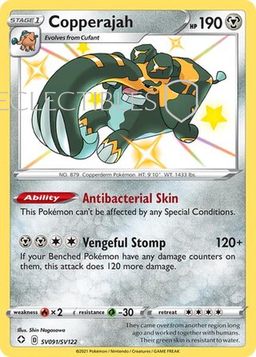Pokemon Shining Fates SV 091/122 Copperajah