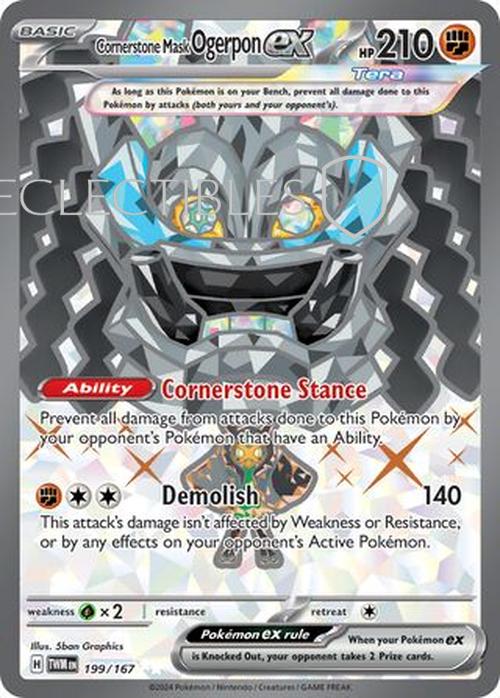 Pokemon Twilight Masquerade 199/167 Cornerstone Mask Ogerpon ex