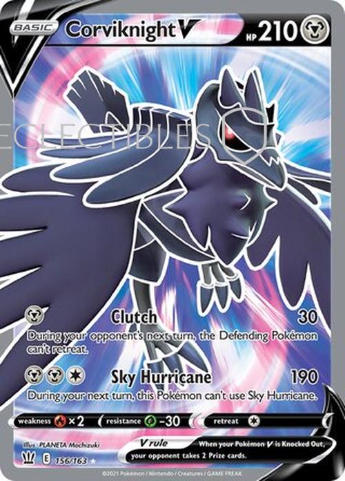 Pokemon Battle Styles 156/163 Corviknight V
