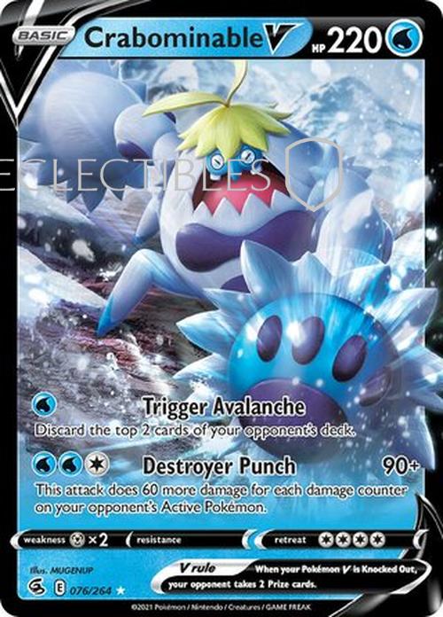 Pokemon Fusion Strike 076/264 Crabominable V