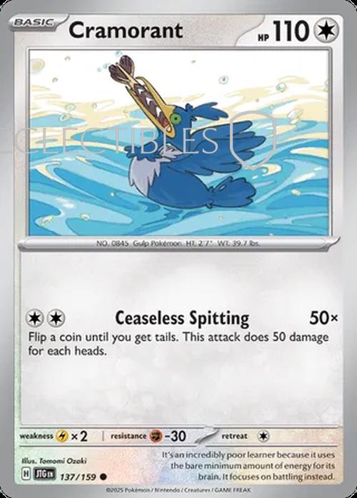 Pokemon Journey Together 137/159 Cramorant Reverse Holo