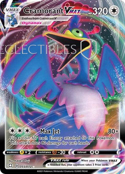 Pokemon Shining Fates 055/072 Cramorant VMAX