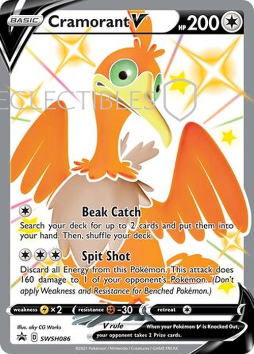 Pokemon SWSH Black Star Promos SWSH 086 Cramorant V