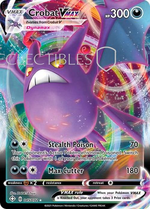 Pokemon Shining Fates 045/072 Crobat VMAX