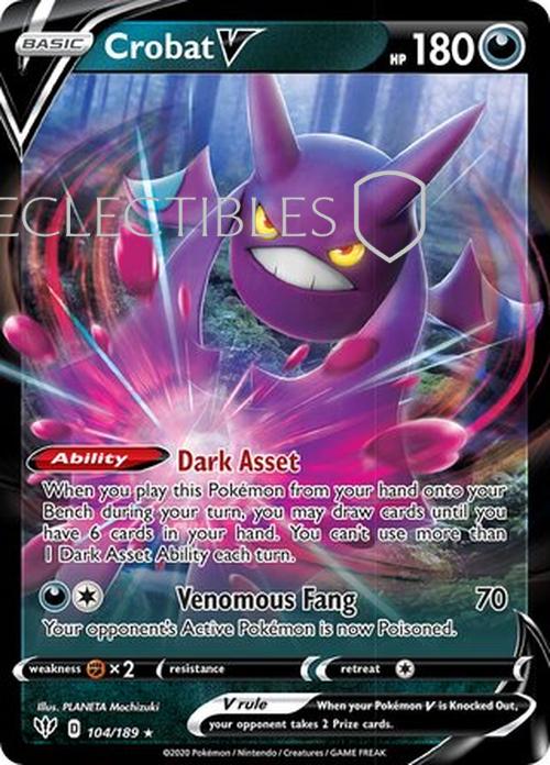 Pokemon Darkness Ablaze 104/189 Crobat V