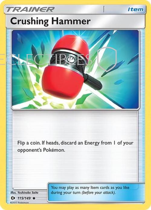 Pokemon Sun & Moon 115/149 Crushing Hammer  Reverse Holo