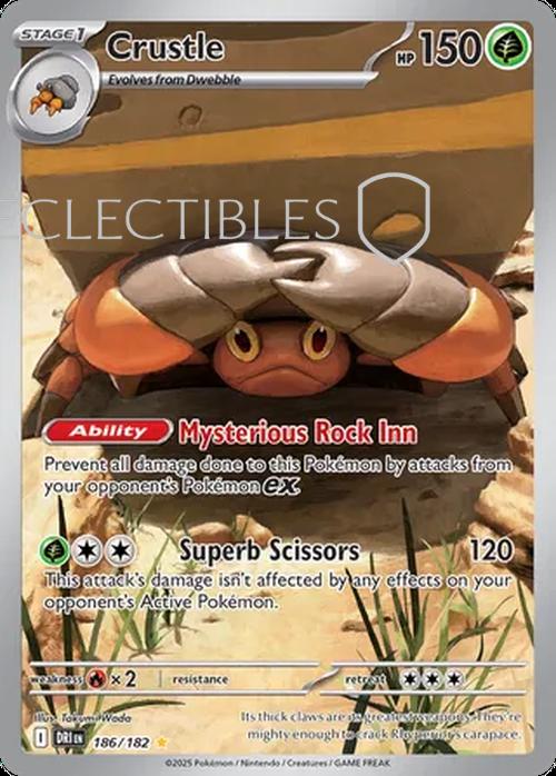 Pokemon Destined Rivals 186/182 Crustle
