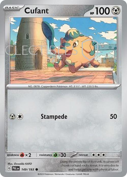 Pokemon Paldea Evolved  149/193 Cufant  Reverse Holo