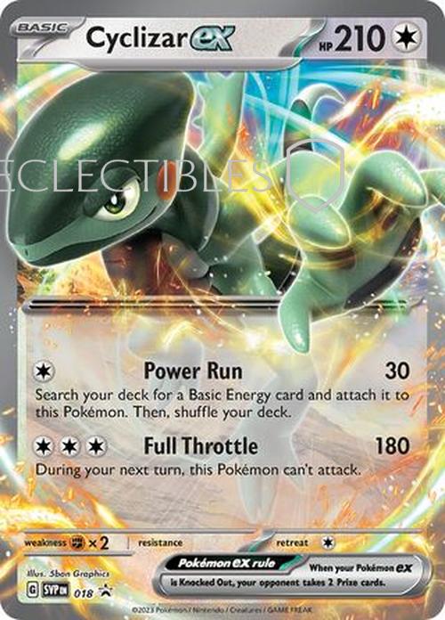 Pokemon SV Black Star Promos SV 018 Cyclizar ex