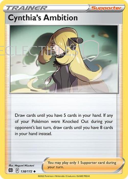 Pokemon Brilliant Stars 138/172 Cynthia's Ambition Reverse Holo