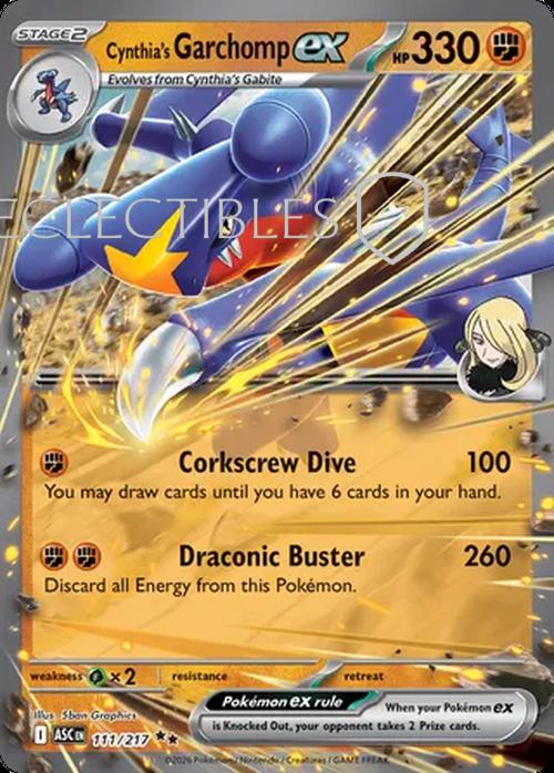 Pokemon Ascended Heroes 111/217 Cynthias Garchomp ex