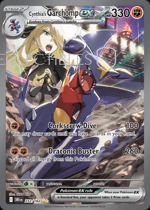 Pokemon Destined Rivals 232/182 Cynthias Garchomp ex